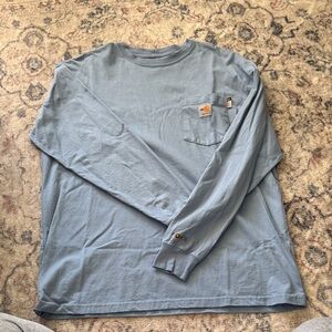 Carhartt Men's Light Blue Long Sleeve Tee